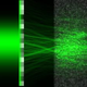 A laser passing through a medium that would otherwise scatter it, if not for the new paper’s advance